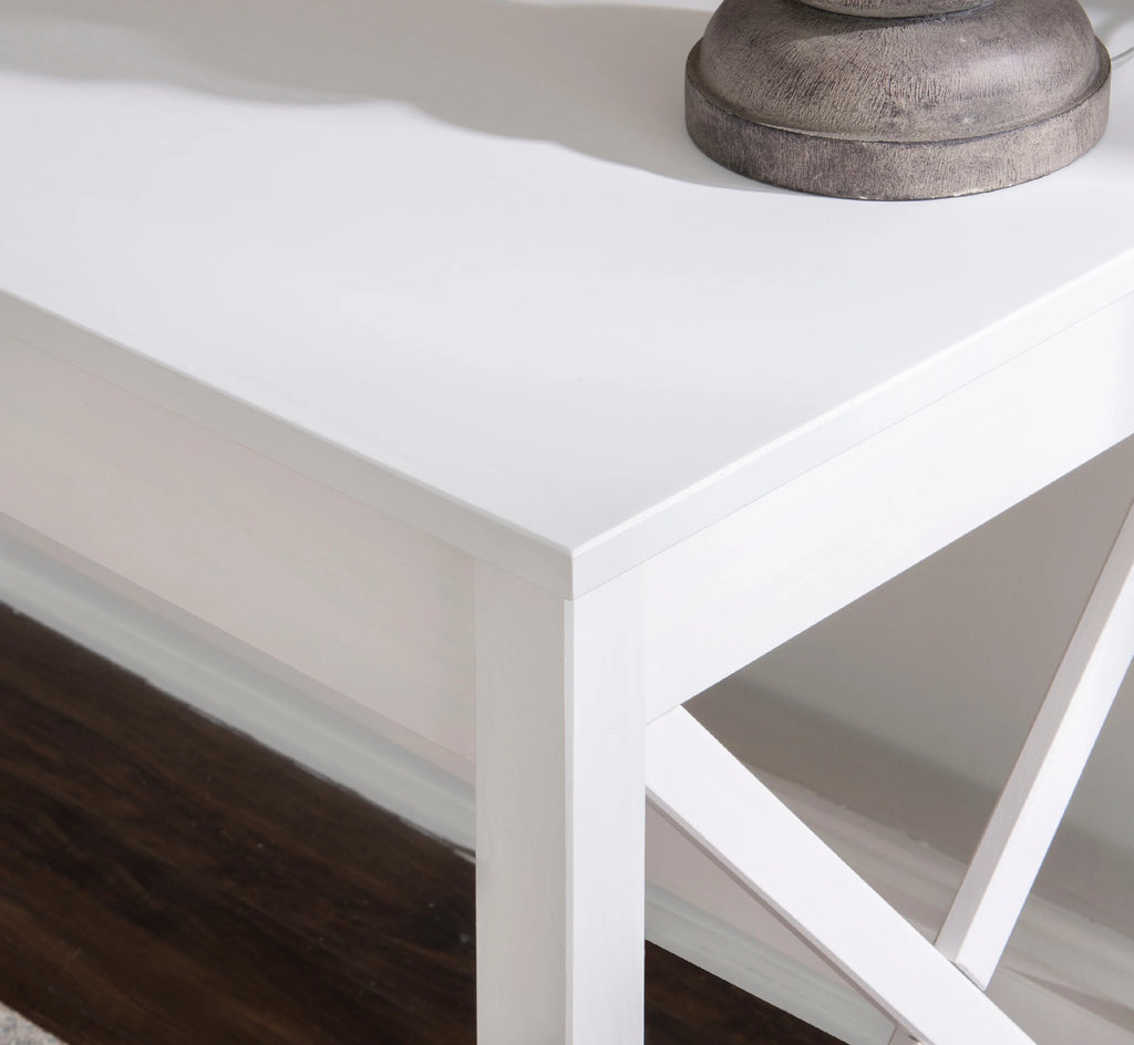 Antique White Single Drawer Writing Desk G708119