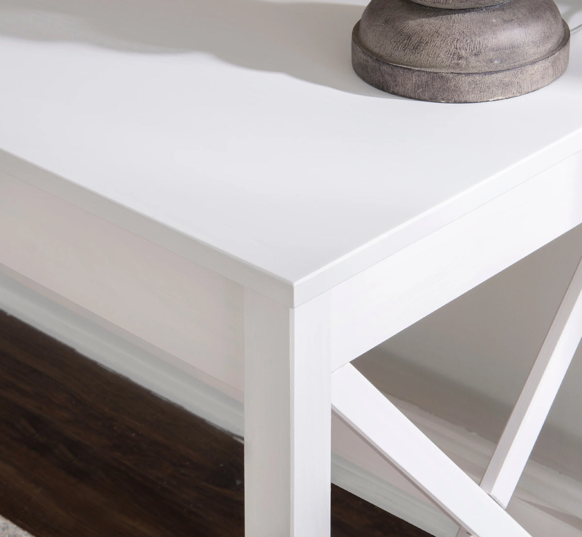 Antique White Single Drawer Writing Desk G708119