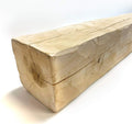 Rustic Natural Unfinished Solid Wood Barn Beam Mantel W340025