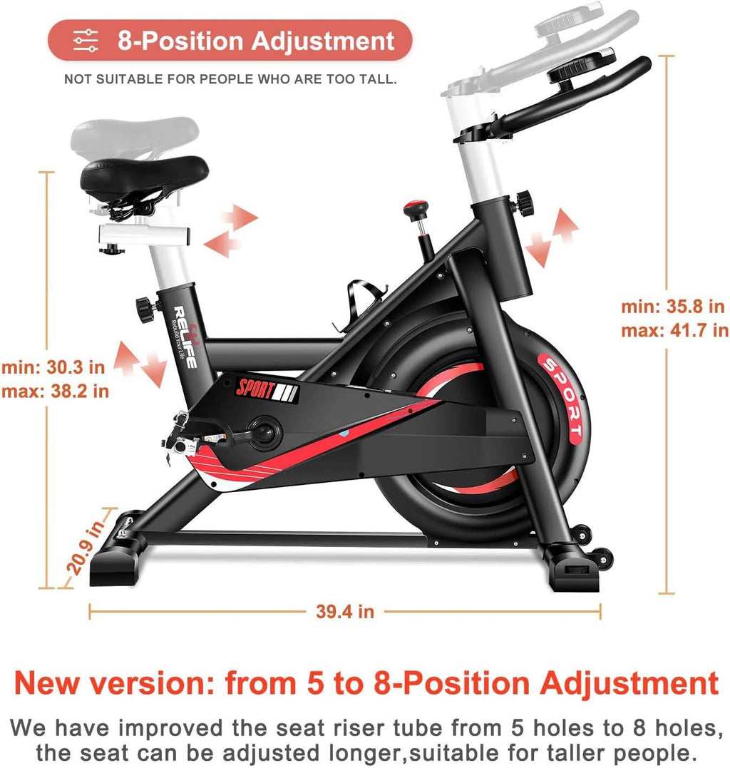 Exercise Bike Indoor Cycling Bike Stationary Flywheel Bicycle with Resistance C831854