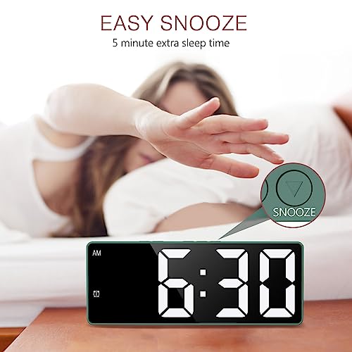 6.5'' LED Digital Alarm Clock with USB Charging Port, Dual Alarm, Snooze V239747