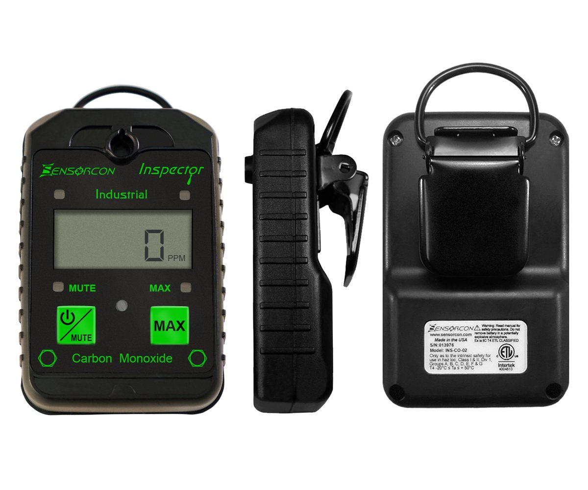 Industrial CO Carbon Monoxide Monitor with Visual Audible and Vibrating Alerts E520