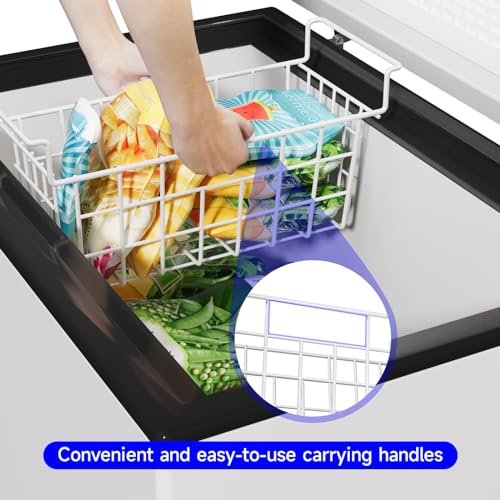 2 Pack 17.5 Inch Freezer Storage Bins with Handles C50534