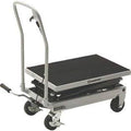 2-Speed Hydraulic Lift Table Cart - 500-Lb. Capacity, 50 3/4in. Lift Height Y6250