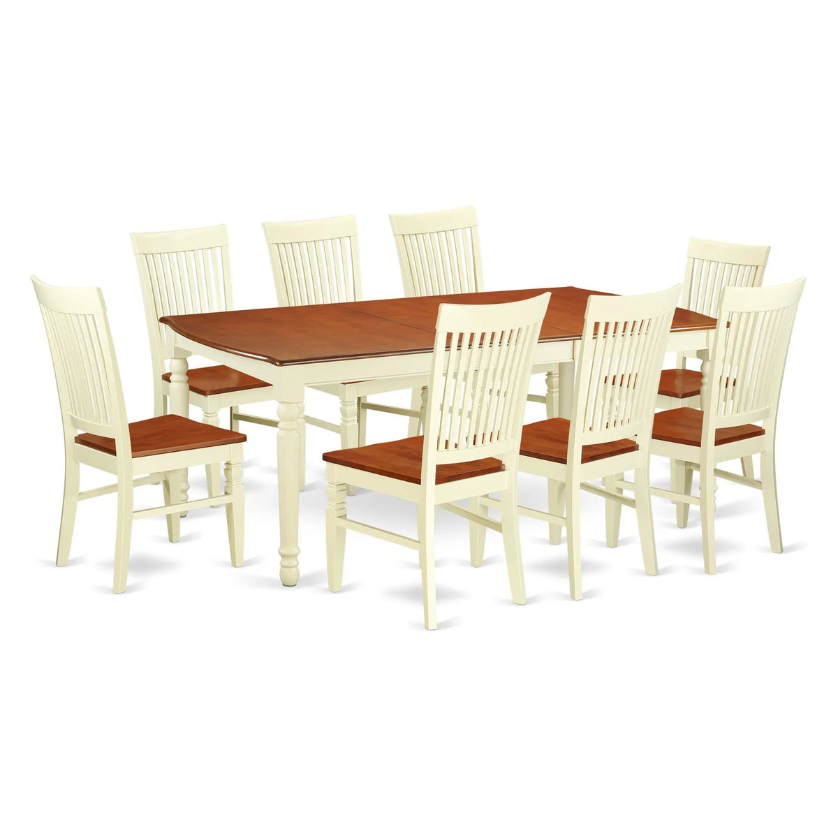 9 Piece Wood Kitchen Table Set H2871