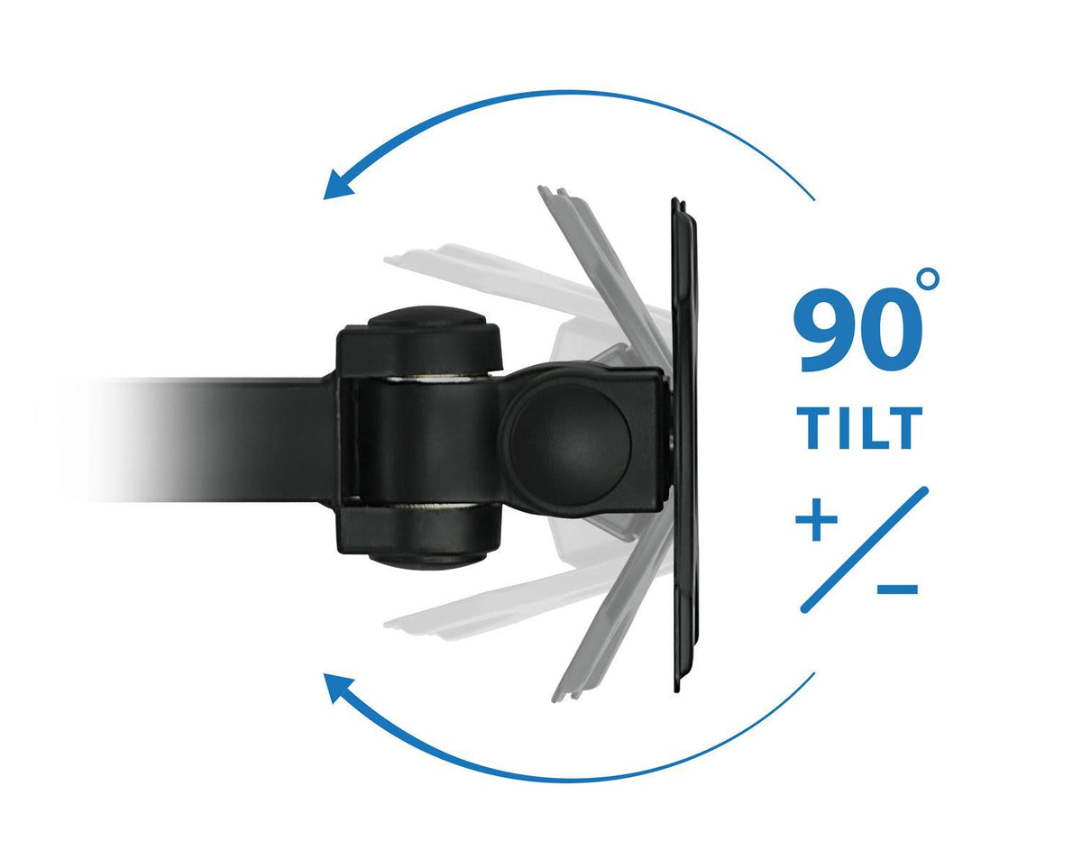 Triple Freestanding Height Adjustable Monitor Desk Mount, Black N9383