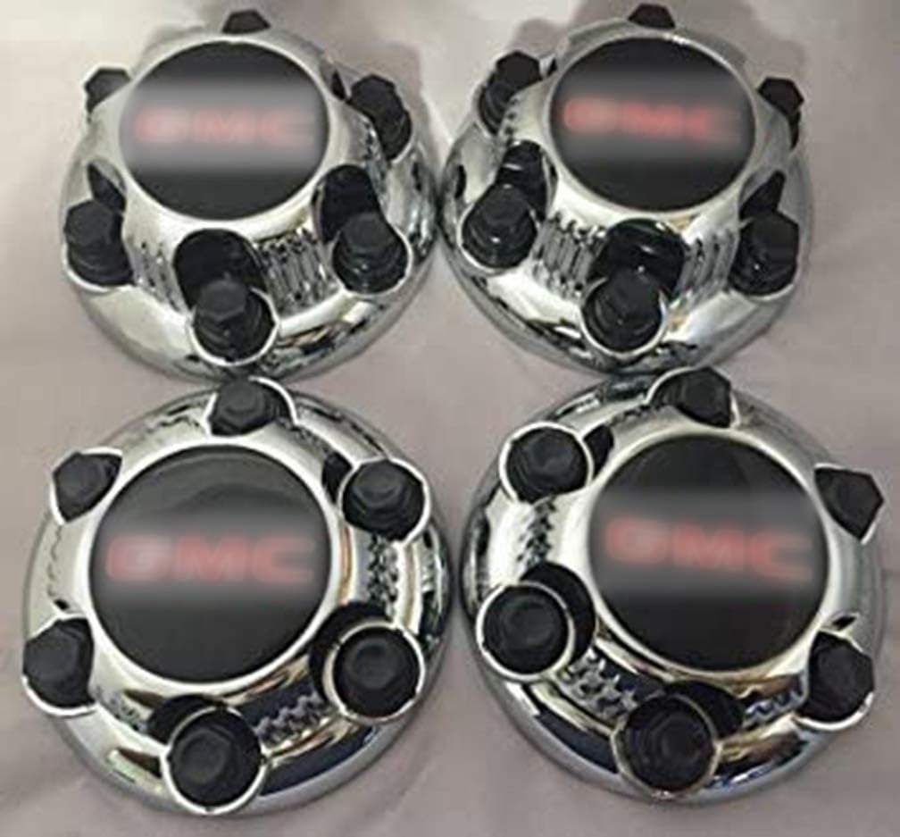 4X Set of 4 Chrome 6 Lug Center Caps Hubcaps for 16 17 Wheels X762