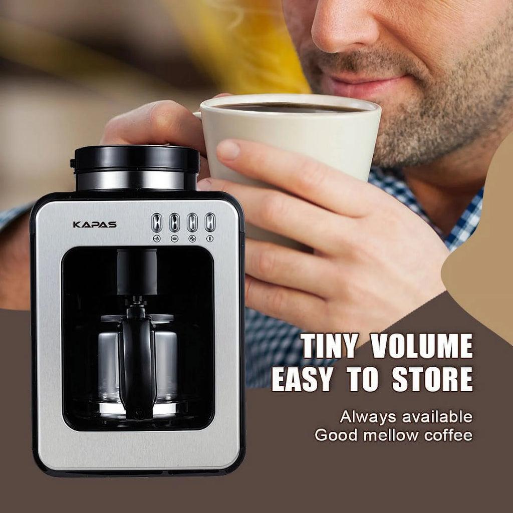 Automatic Coffee Machine with Grinding Function, Programmable Timer, 0.6L X982959