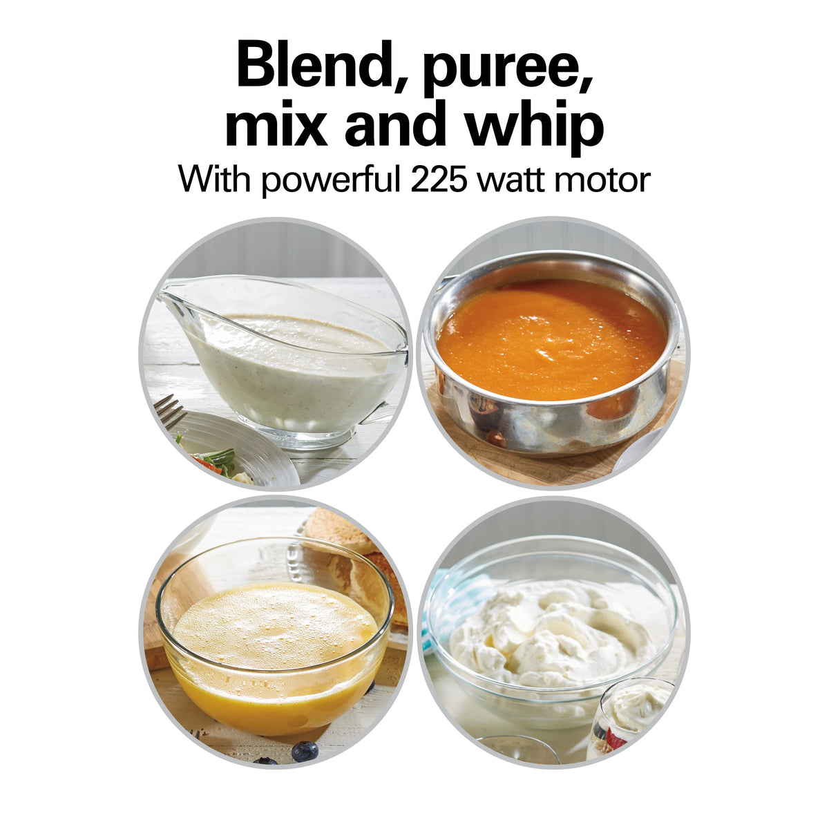 7 Piece Hand Blender Set, Black N8679