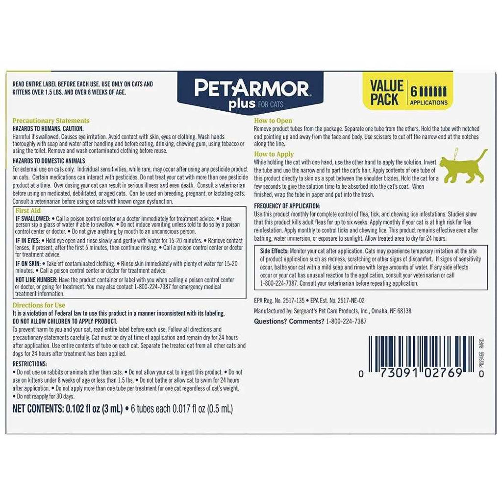 Flea and Tick Treatment for Cats M891342