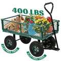 Green Utility Wagon with Steel Frame and 10in Tires G24540