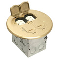 Round Brass Floor Box 2g A111