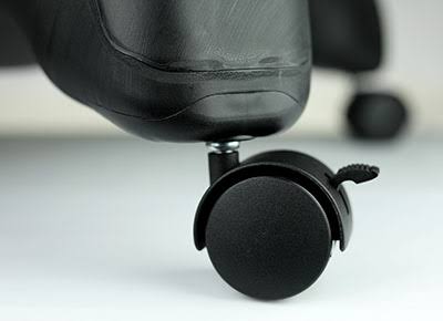 Blue Plastic Mobile Ball Chair with Back A87520