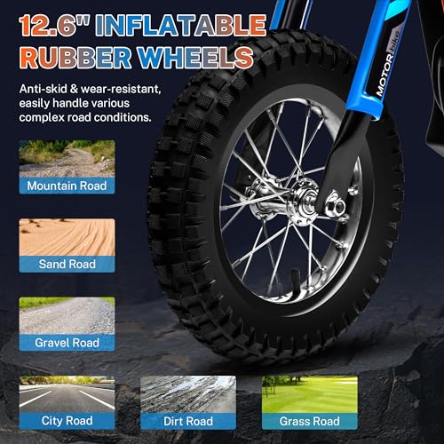 24V 250W Kids Electric Dirt Bike with Air-Filled Tires X441