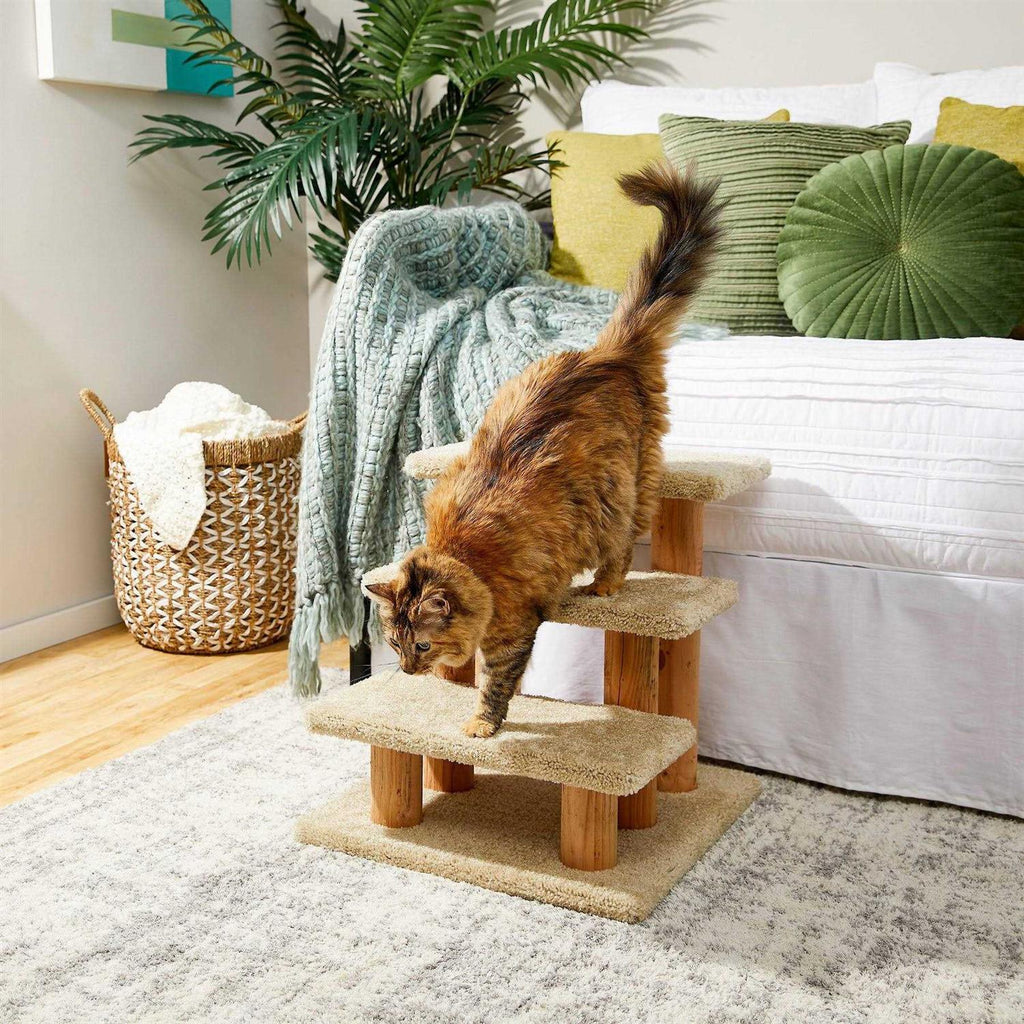 20-in 3-Step Carpet Cat Steps M227