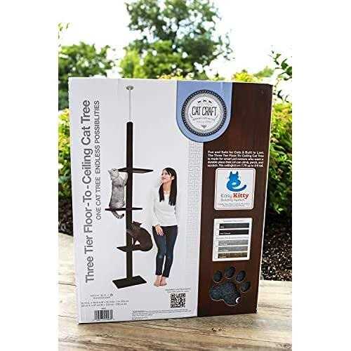 3-Tier Floor-to-Ceiling Cat Tree Y776650