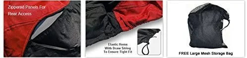 RED/Black Trailerable Jet Ski Covers with Storage Bag W664