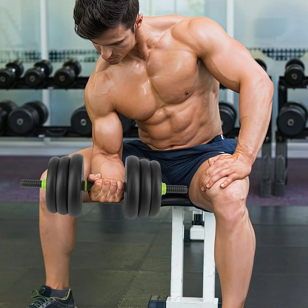 4-in-1 Adjustable Dumbbells Set 44 LBS U418