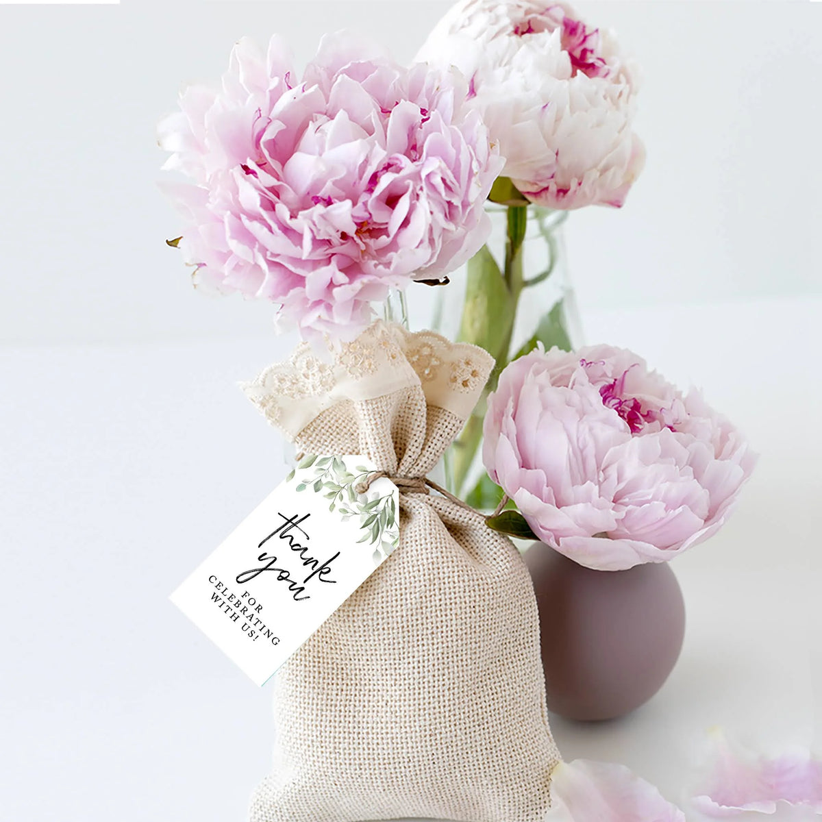 100-Pk Cardstock Gift Tags with Bakers Twine G833
