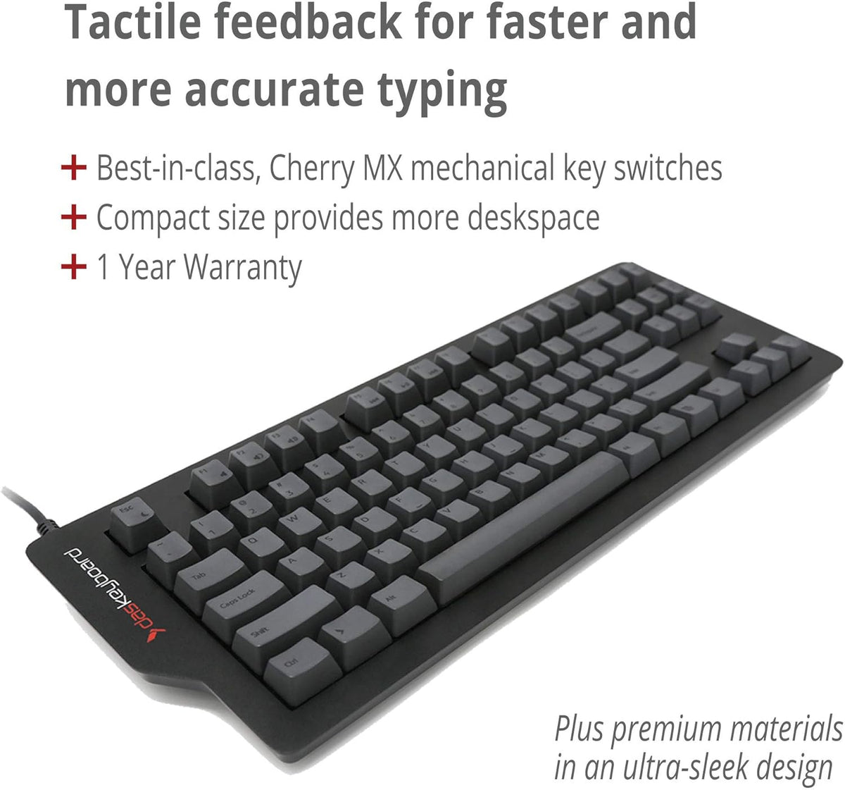 87 Keys Black Tenkeyless Mechanical Keyboard with Cherry MX Brown Switches C8630