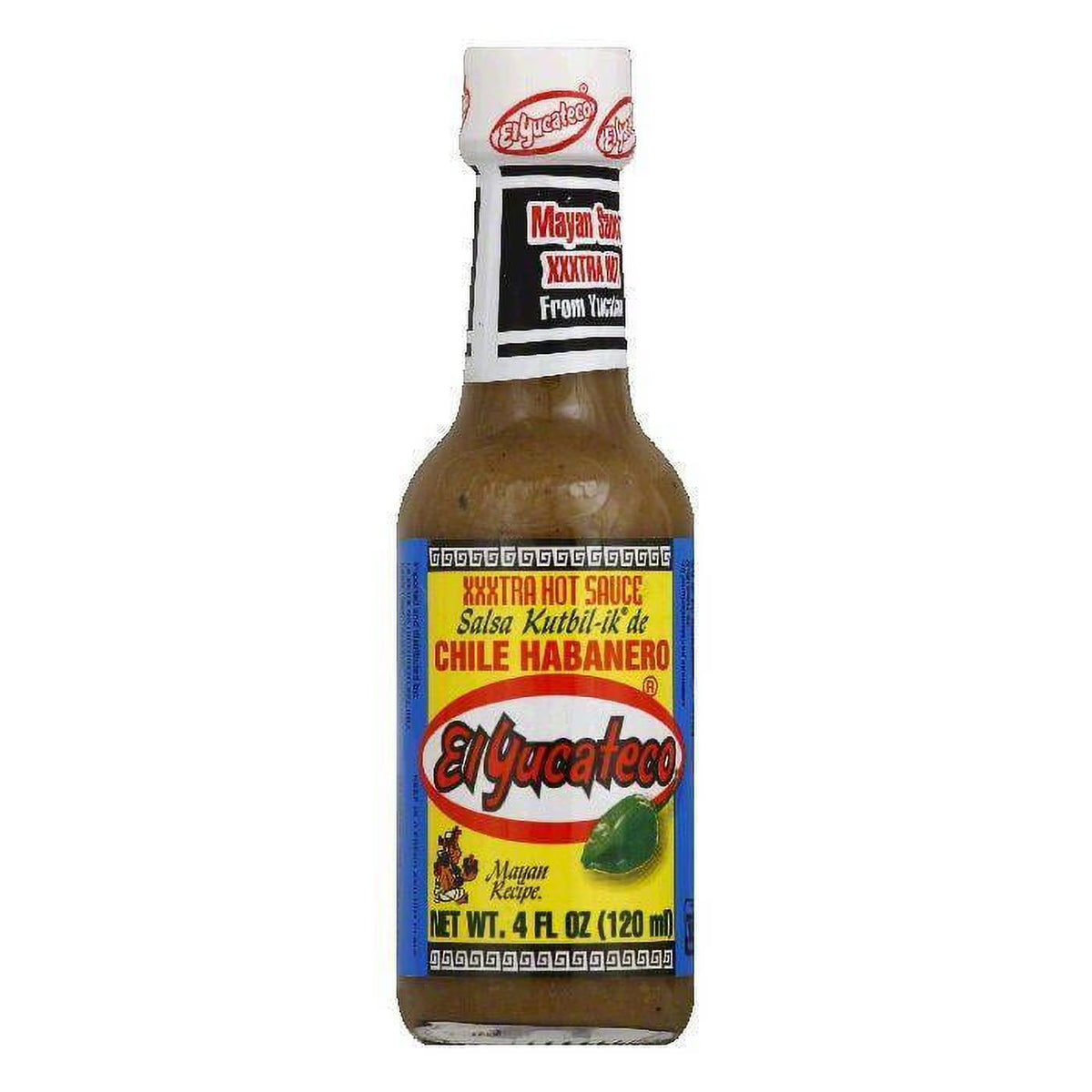 4 fl oz Pack of 12 Chile Habanero Hot Sauce K2524