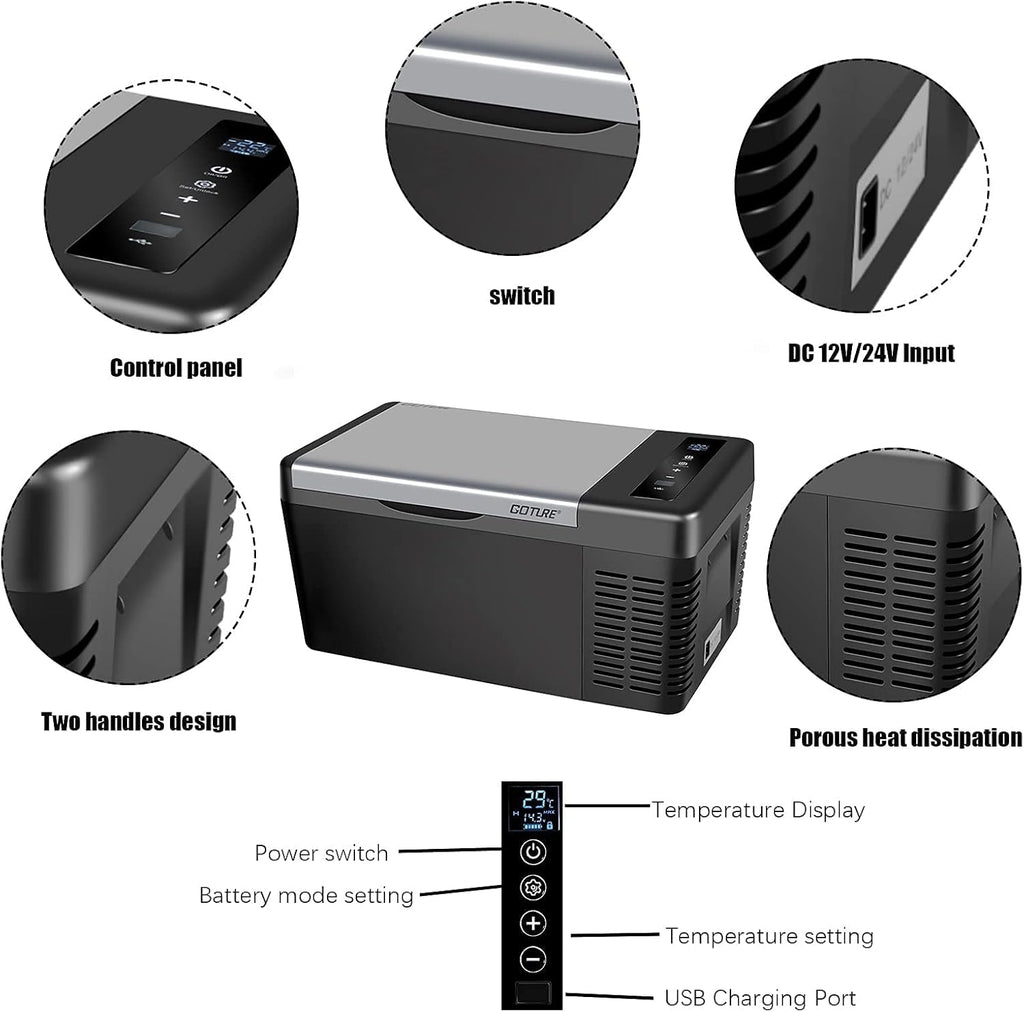 20QT Portable Refrigerator Freezer Cooler D917172
