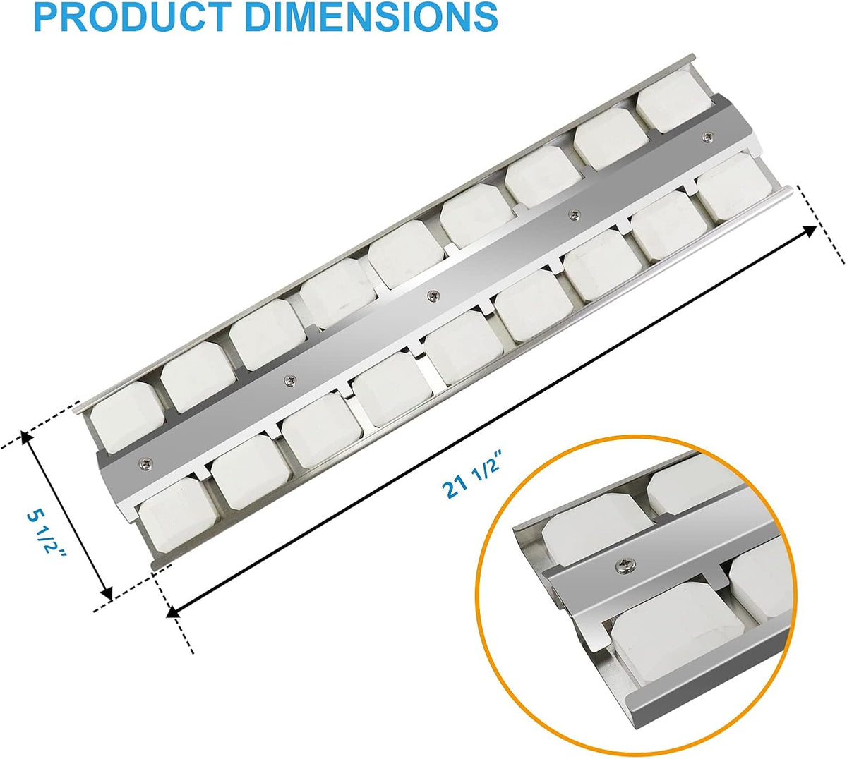 Heavy Duty Stainless Steel Grill Briquette Tray, Pack of 2 K496855