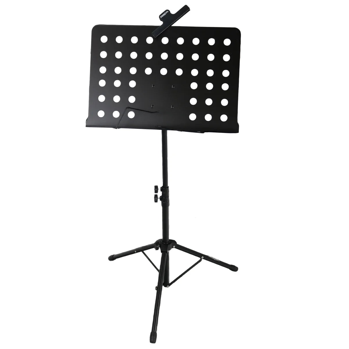 Metal Music Stand with Carry Bag, Sheet Clip and Clip On Light N59163