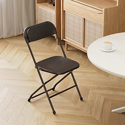 10 Pack White Plastic Folding Chair with Steel Frame X4560