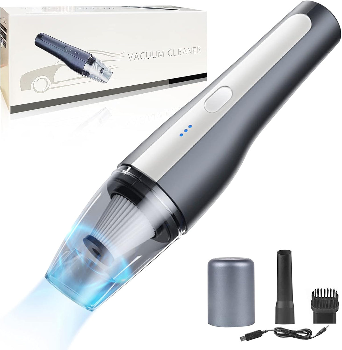 Handheld Vacuum Car Cleaner Cordless 4500pa 2000mAh Pack of 2 G17658