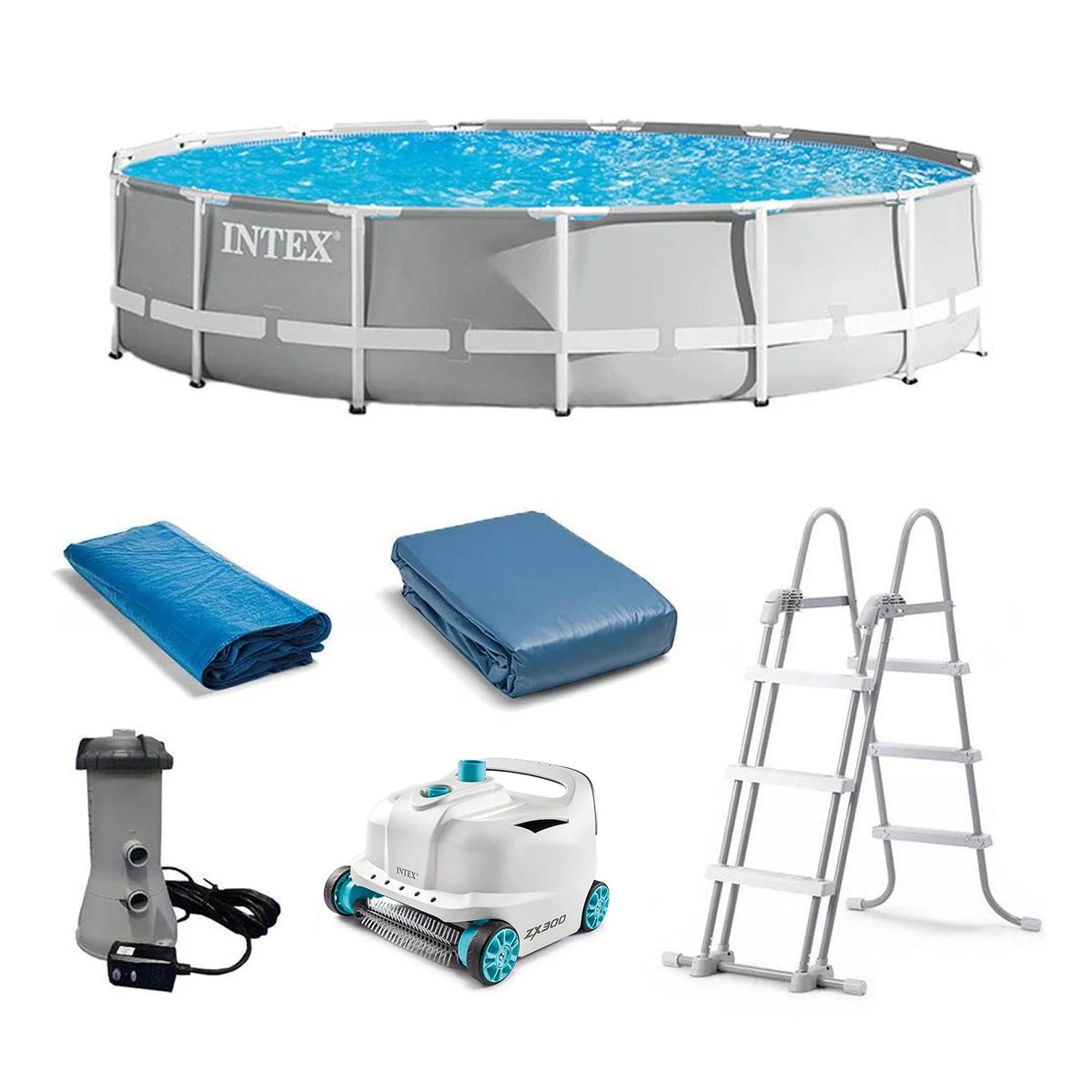 15ft x 42in Prism Frame Above Ground Swimming Pool Set L580
