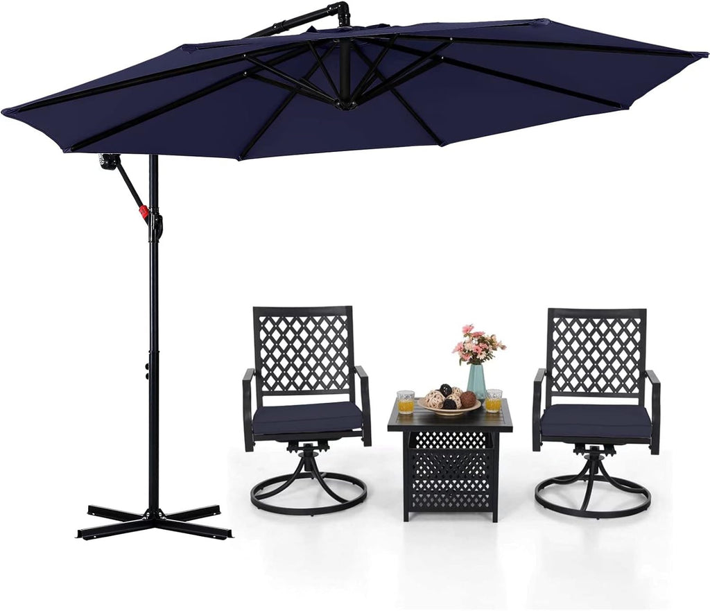 10FT Red Cantilever Patio Umbrella M705