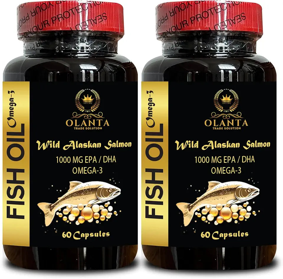 Wild Alaskan Salmon Oil Omega-3 Fish Oil Supplement 120 Capsules D489353