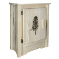 Accent Cabinet with Laser Engraved Pine Design O273837