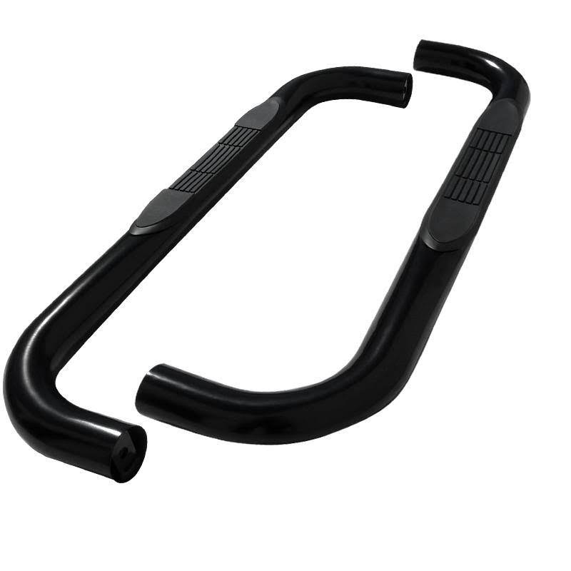 Black 3 Side Step Bar Running Board R3484