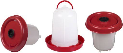 Red Chicken Drinker 10 L. with Plung A37440