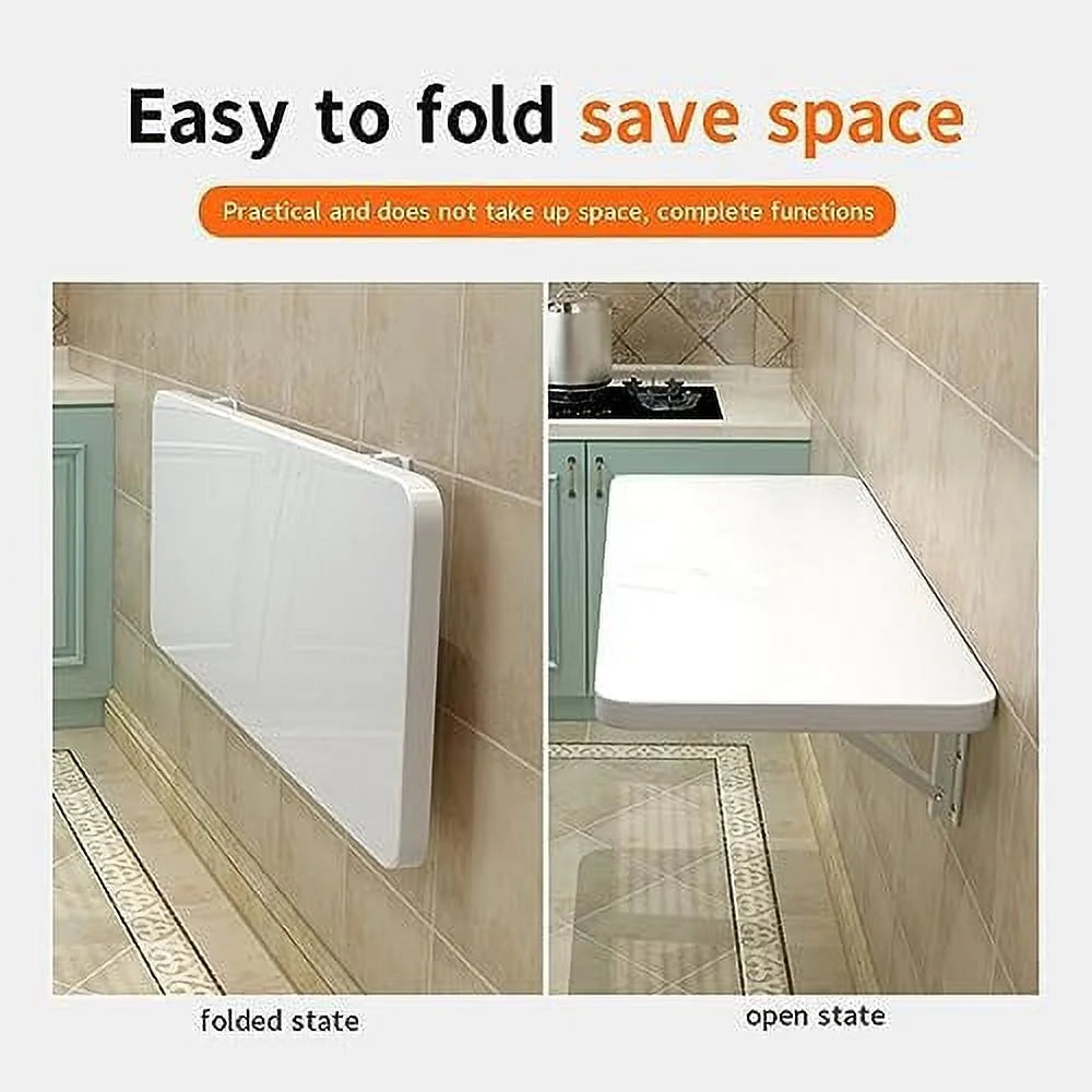 Wall Mounted Folding Heavy Duty Table with Bracket 100x30cm V9495