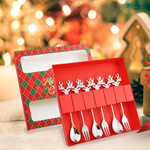 Christmas Stainless Steel Spoons Forks Set I28220