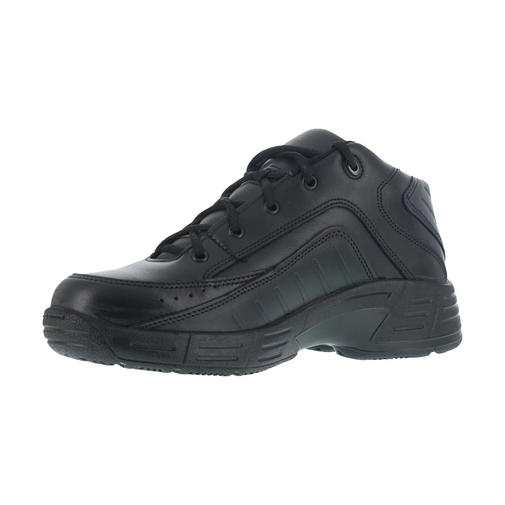 Black Leather Work Shoes Y6226
