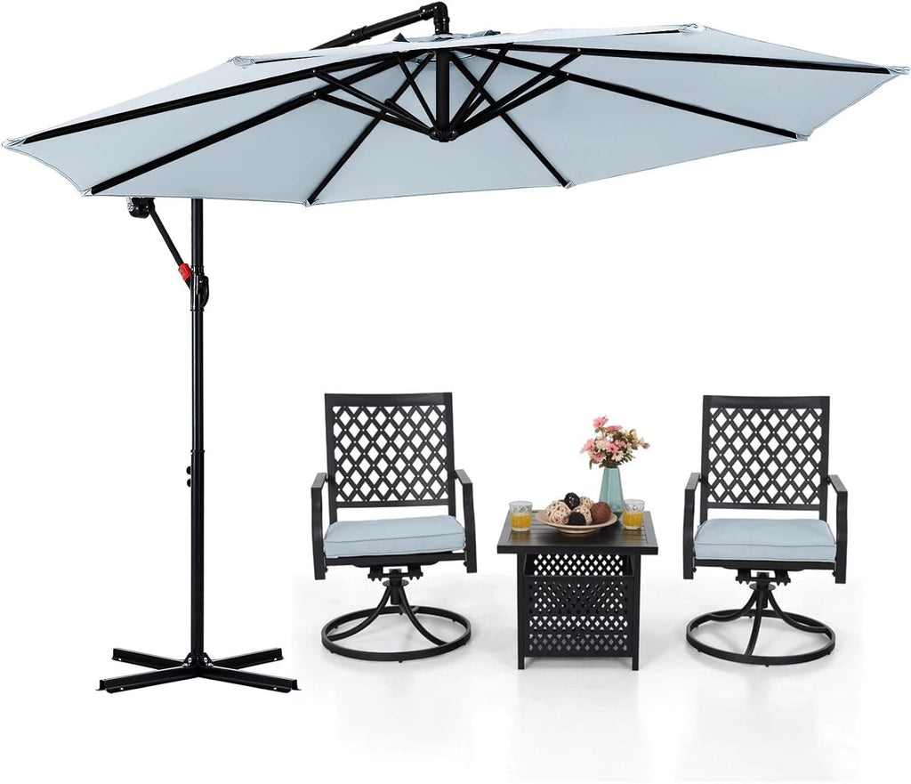 10FT Red Cantilever Patio Umbrella M705