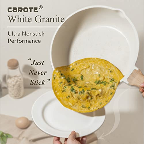 12Inch Nonstick Deep Frying Pan with Lid, 5.5 Qt Jumbo Cooker Saute Pan J80808
