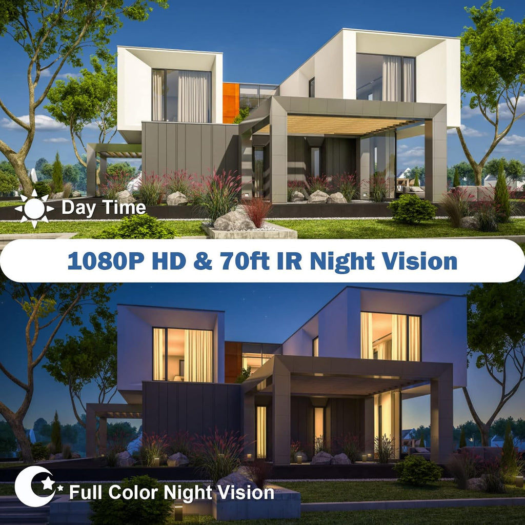 1080P Wireless WiFi Solar Security Camera with Night Vision W95238
