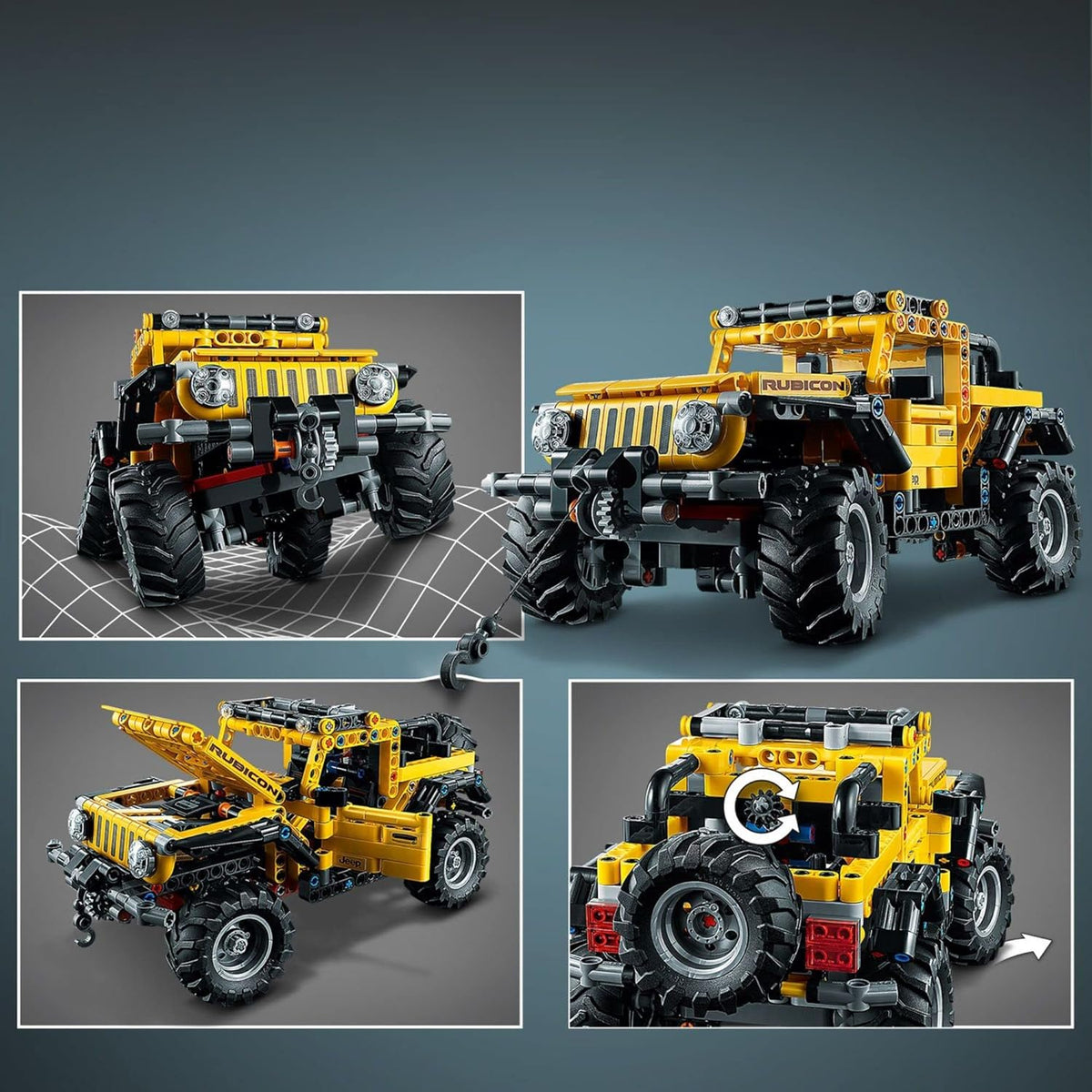 LEGO Technic Jeep Wrangler 4x4 Toy Car 42122 Model Building Kit G90561