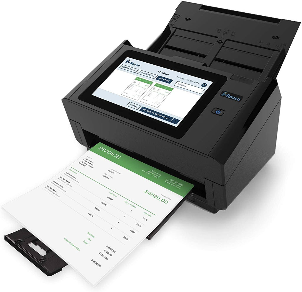 Raven Pro Document Scanner with Touchscreen, Color Duplex Feeder, Wireless, Wifi, Ethernet, USB V773239