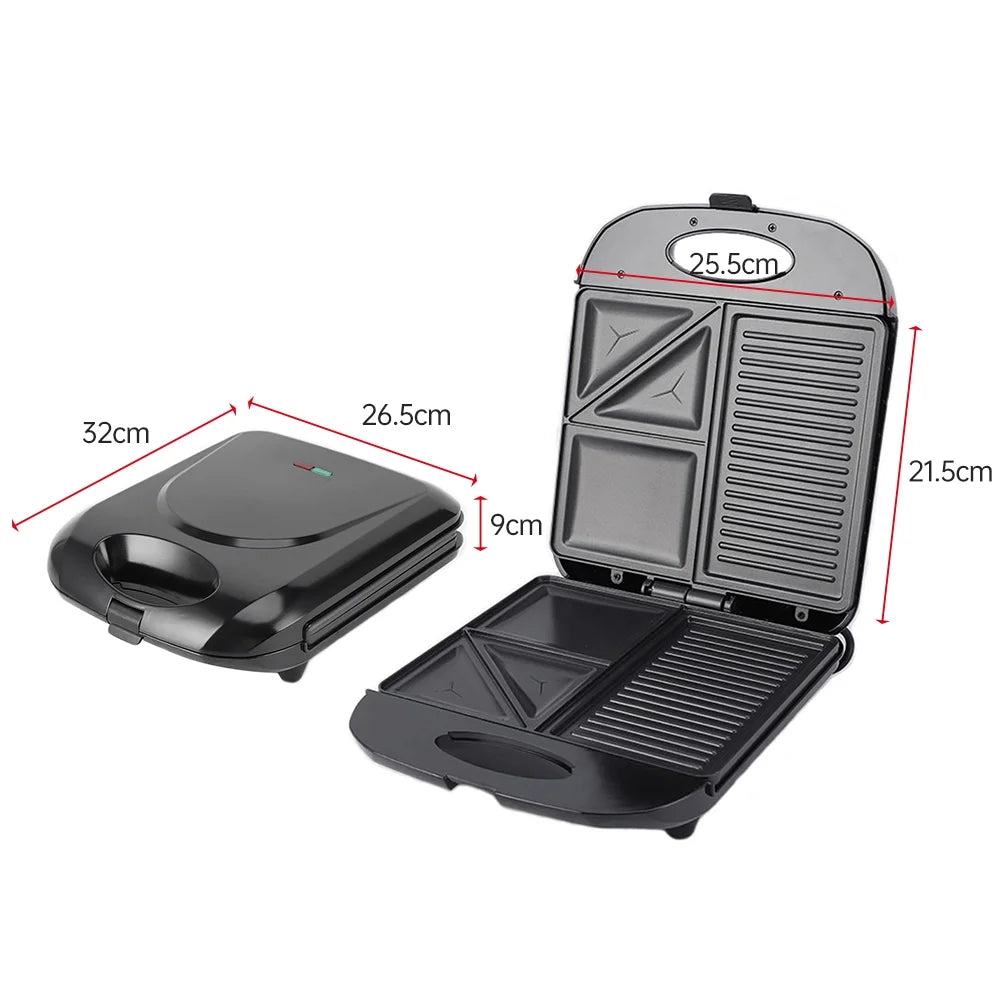 1400W Non-Stick Waffle Maker Electric Grill Machine P80431