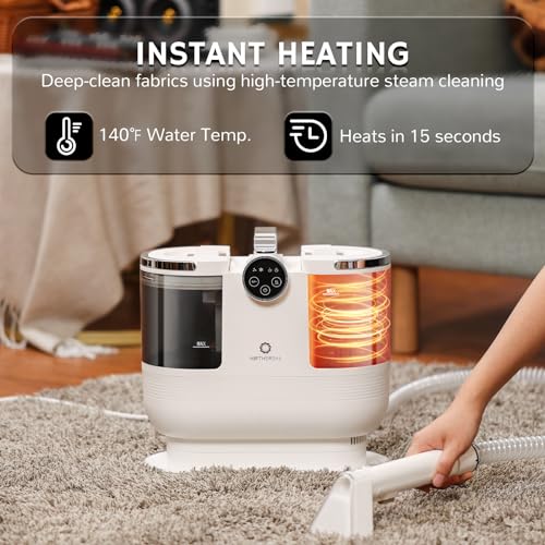 Instant Heating Portable Carpet Cleaner with Self-Cleaning N24468