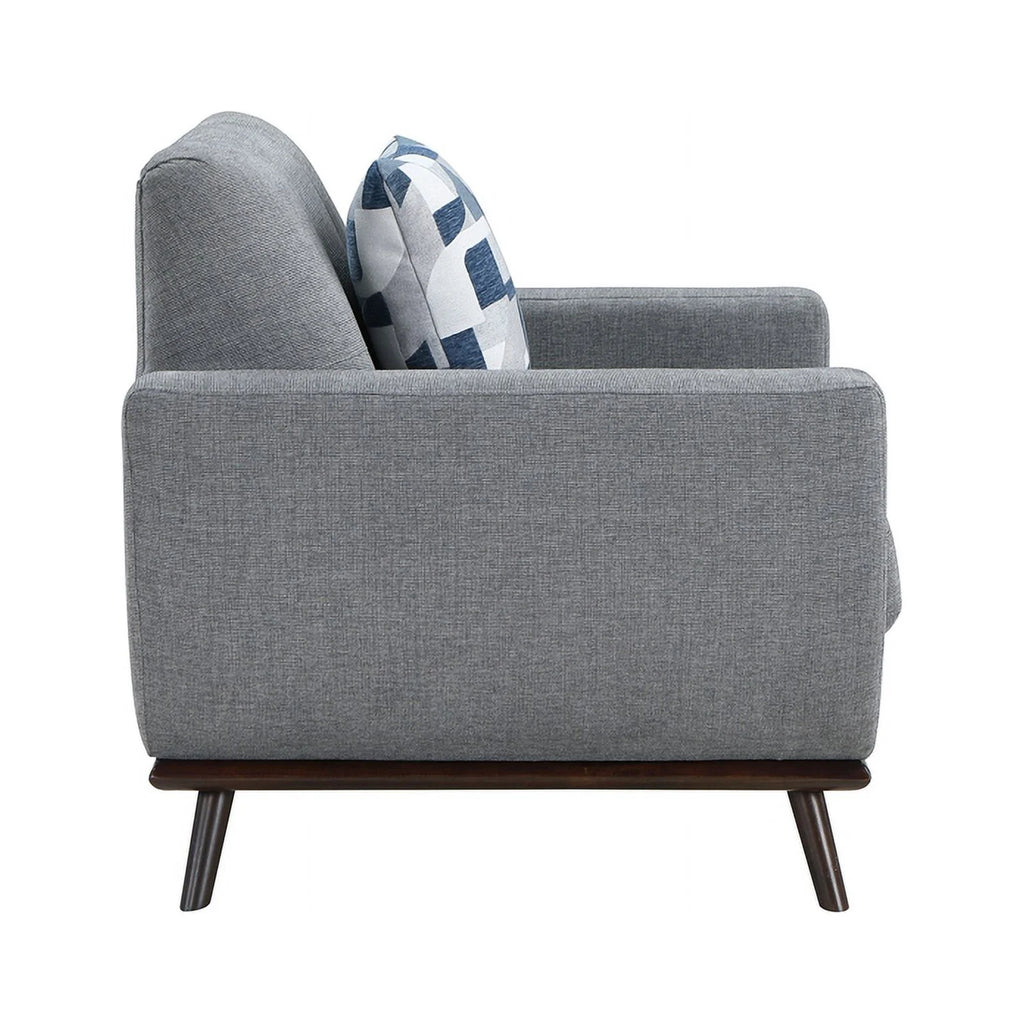 2-Piece Tufted Sofa Set in Gray X818423