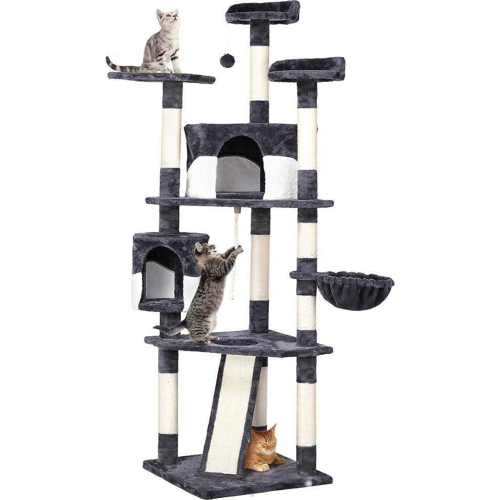 79-in Plush Cat Tree & Condo G67596