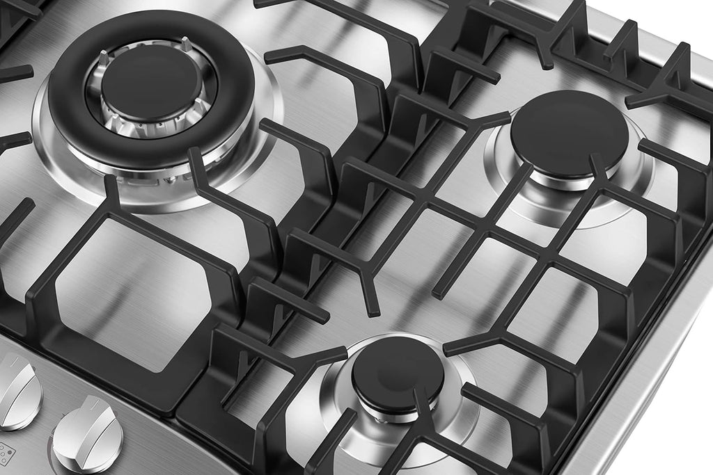 30" Stainless Steel Gas Stove Cooktop with 5 Burners R51221