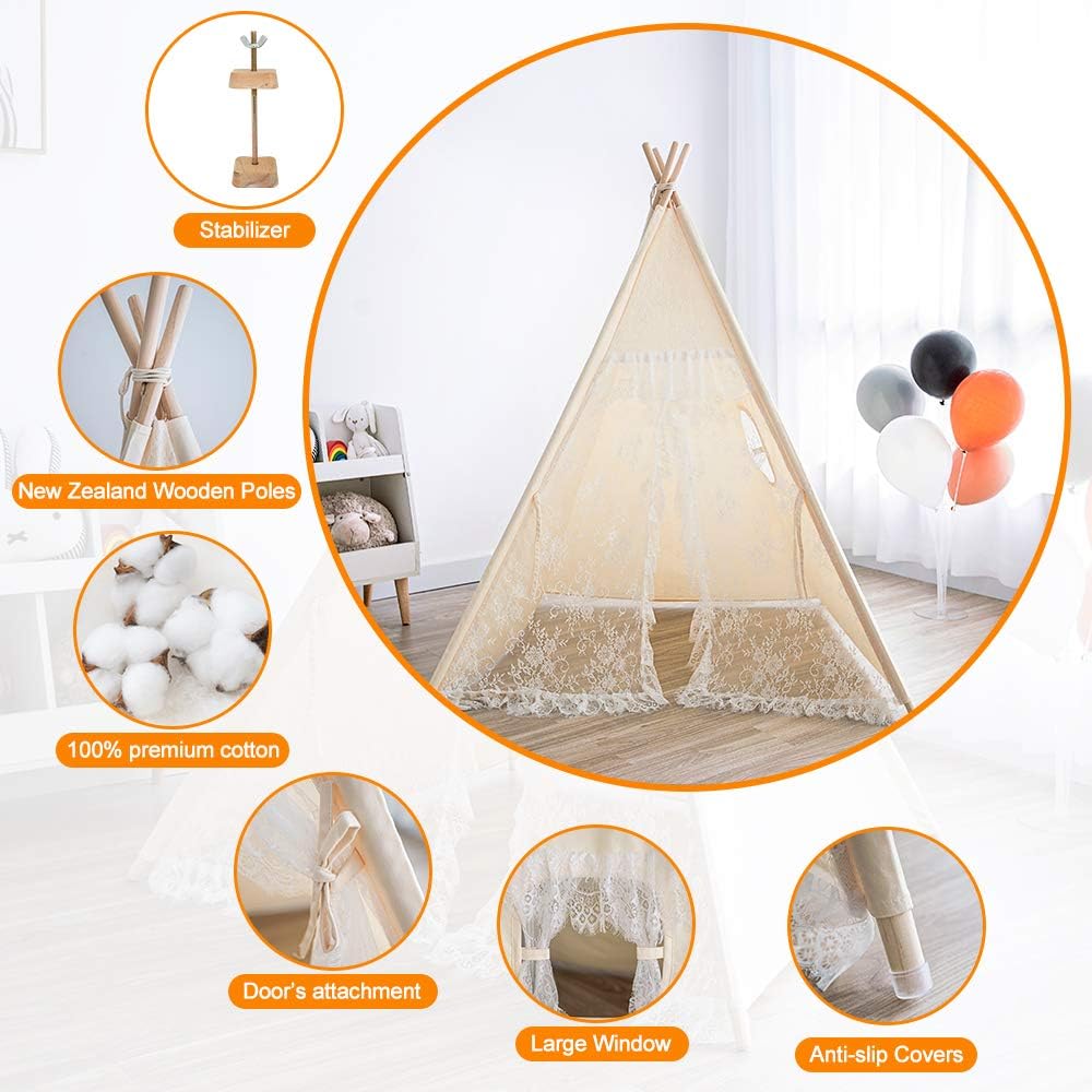 Kids Teepee Tent with Carry Case A93697